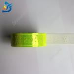 Reflective PVC Cloth Tapes - PVC Fluorescent Yellow Hole Reflective Tape For Clothing Vest